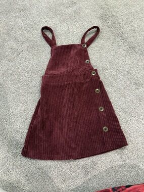 art class Corduroy Dress in Deep Wine
